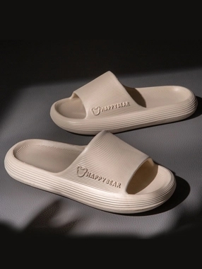 Take Two Beige Textured Comfort Slides
