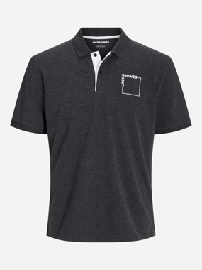 Jack & Jones Slogan Print Polo Neck T-Shirt