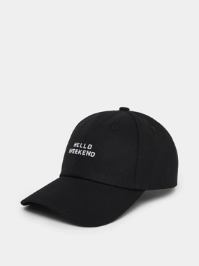 Styli Black Embroidered Baseball Cap
