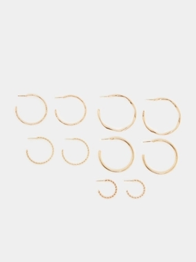 Styli Pack of 5 - Gold Hoop Earrings
