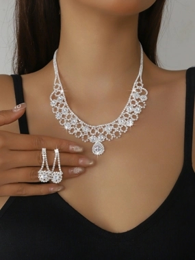 Take Two 2-Piece Embellished Necklace And Earrings Jewelry Set