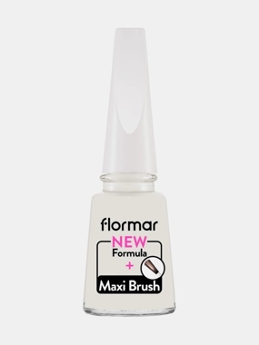 Flormar New Formula Maxi Brush Nail Enamel, 412 Sea Foam