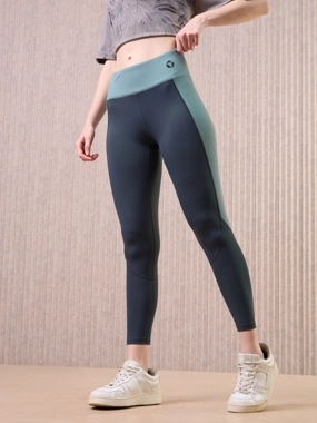 Technosport Women Color Block 4-Way Stretch Leggings