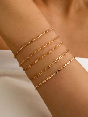 Take Two Set of 5 - Assorted Link Bracelets