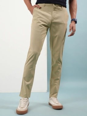 Highlander Mid Rise Regular Fit Chino Trousers