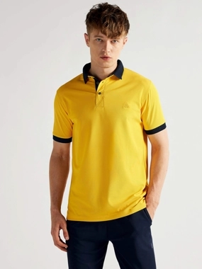 Clans & Hans Men's Jacquard Collar Polo T-shirt