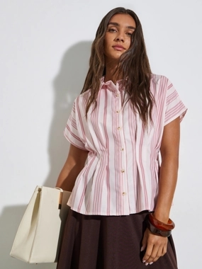 Styli Striped Short Sleeve Shirt