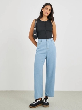 Styli Mid Rise Straight Fit Jeans