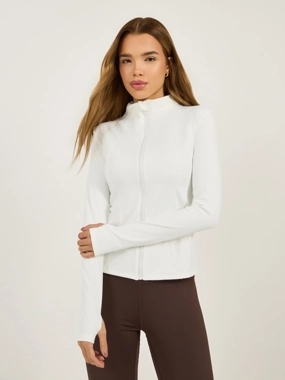 Styli Contour Stitch Detail Zip Up Jacket