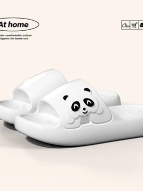 Take Two White Panda Bedroom Slippers