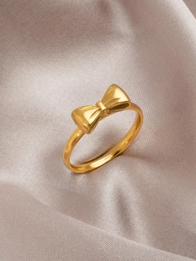 Take Two Golden Bow Ring