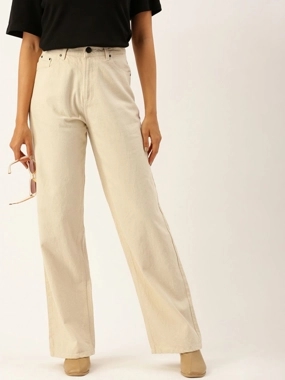 Bene Kleed Women Mid Rise Relaxed Fit Cotton Jeans