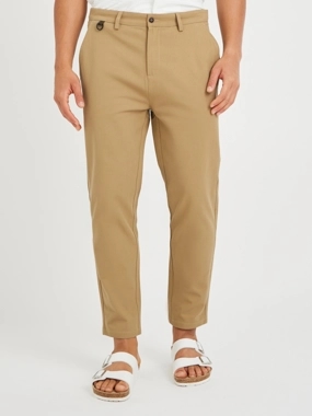 Take Two Solid Mid Rise Relaxed Fit Chino Pants
