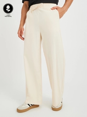 Styli Men Solid Drawstring Waistband Oversized Trousers