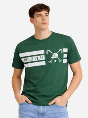 Polo Play Men Graphic Logo Short Sleeve T-Shirt
