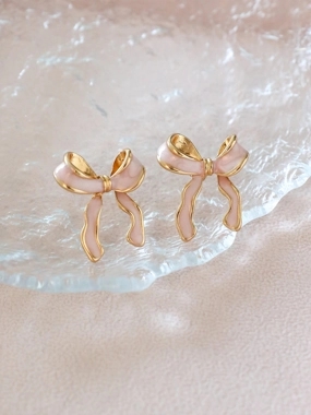 Take Two Bow Decor Earrings