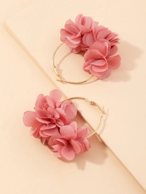 Take Two Petal Hoop Earrings