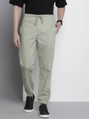 The Indian Garage Co Men Regular Fit Solid Joggers