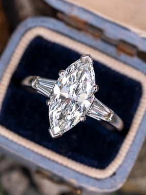 Take Two Embellished Marquise Ring
