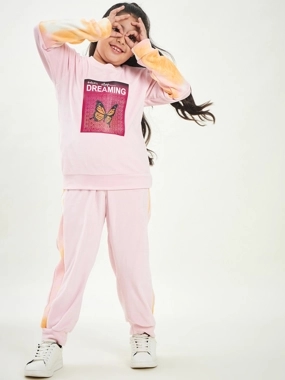 Stylo Bug Graphic Print Sweatshirt With Track Pants