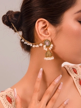 Take Two Beaded Jhumka Dangle Earrings