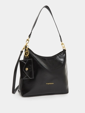 Styli Black Hobo Shoulder Bag