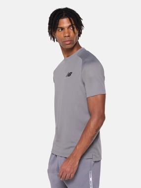 New Balance Men Charcoal Jersey Training T-Shirt