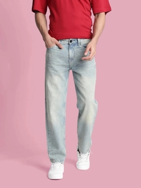 Bene Kleed Men Relaxed Fit Acid Wash Jeans