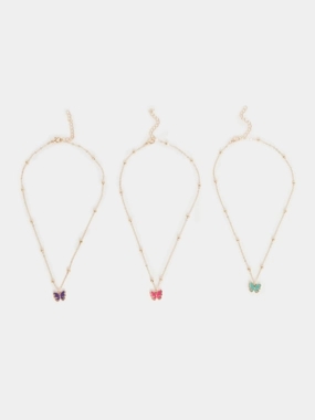 Styli Set of 3 - Butterfly Pendant Necklace