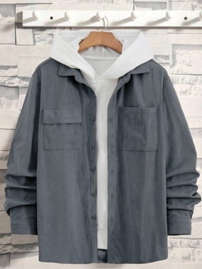 Take Two Men Texture Pocket Detail Long Sleeve Jacket