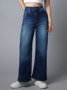 High Star Mid Rise Wide Leg Pants