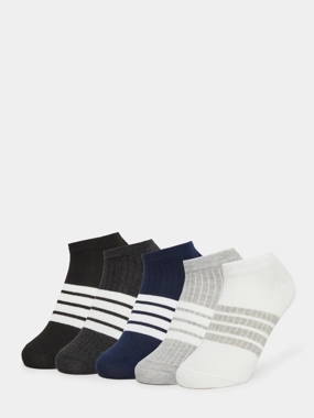 Styli Pack of 5 - Striped Detail Ankle Socks