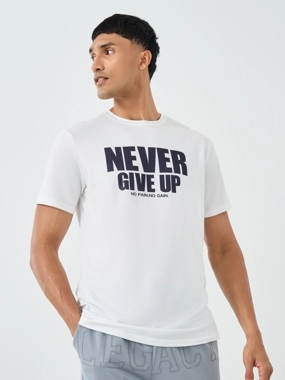 Take Two Slogan Print Round Neck Short Sleeve T-Shirt