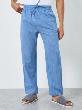 Styli Unwind Men Checked Relaxed Fit Pyjama Bottom