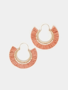 Styli Tasseled Textured Boho Earrings