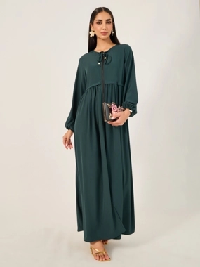 Take Two Solid Long Sleeve Jalabiya