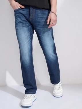 Highlander Mid-Rise Relaxed Fit Faded Jeans