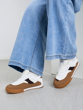 Styli Color Block Lace Up Sneakers