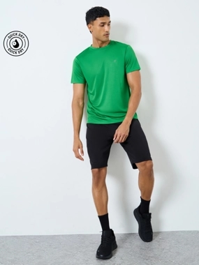 Styli Active Regular Dry Fit Active T-Shirt with Logo Detail