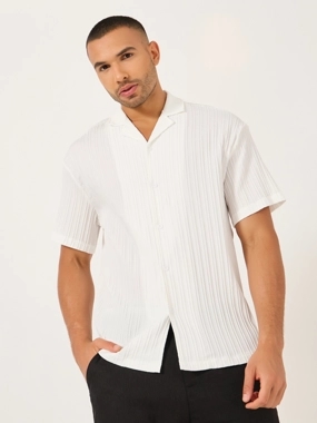 Take Two Solid Short Sleeve Camp Collar Regular Fit Shirt