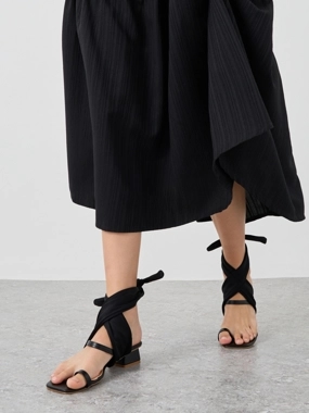 Styli Strappy Block Heel Sandals