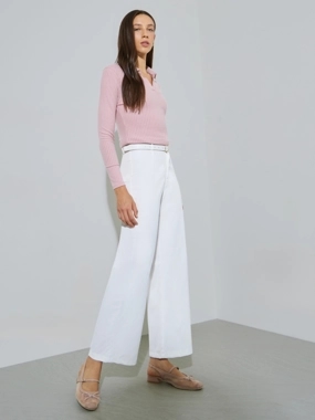 Styli Solid Wide Leg Pants