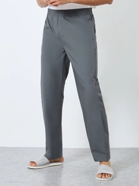 Styli Unwind Men Grey Solid Pyjama Pants