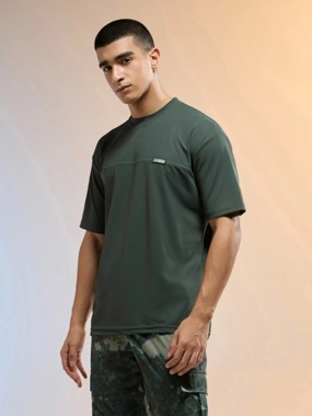 Technosport Men Oversized Round Neck Sports T-Shirt with MATPIQ