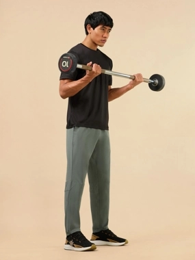 Cult Men Olive Train Out Premium Track Pants