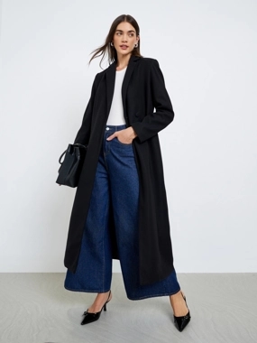 Styli Regular Fit Maxi Wool Coat