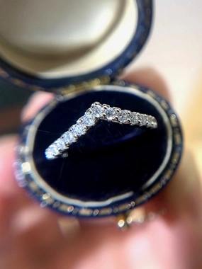 Take Two Embellished V- Ring