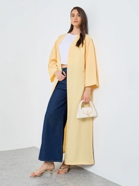 Take Two Solid Side Slit Abaya