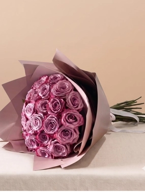 Mauve Roses Bouquet