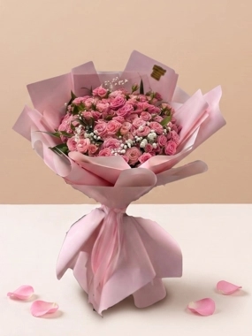 Pink Baby Roses Bouquet